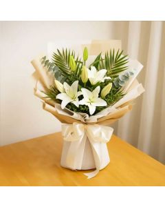 White Lilies Bouquet